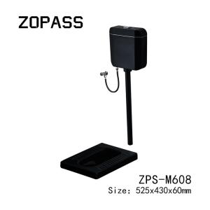 Bathroom Matt Black Ceramic Squatting Pan Satin Surface Finish