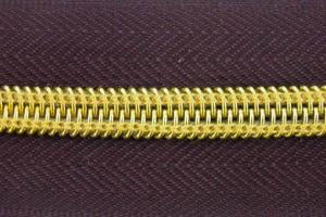 China Long Chain  5#  8# Auto Lock Close End Open End Nylon Tape Gold Teeth zip Zipper Roll on sale
