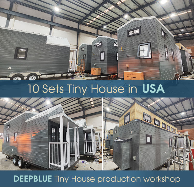 EU/AU/USA Standard Prefabricated Modular Home Kit Tiny House On Wheels With Three Bedrooms