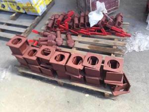 Casting Container Trailer Twist Locks Red Container Chassis Twist Lock