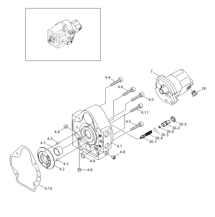 R80-7 DH80 Excavator Hydraulic Gear Pump XJDD-00008 wooden case Packing
