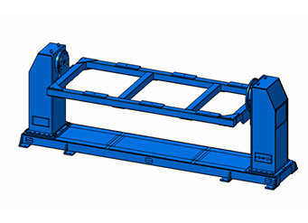 H Type Welding Positioner Turntable Double Station Single Axis Zhenkang Industrial Welding Robots