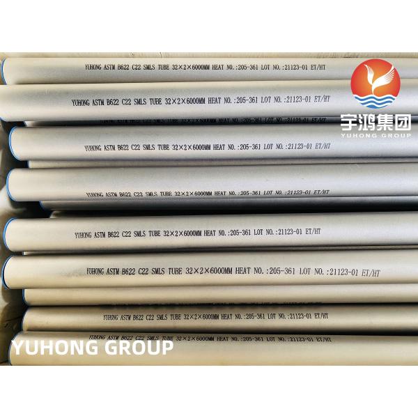 Nickel Base Alloy Heat Exchanger Tubing ASTM B622 Aloy C22 Seamless Pipe