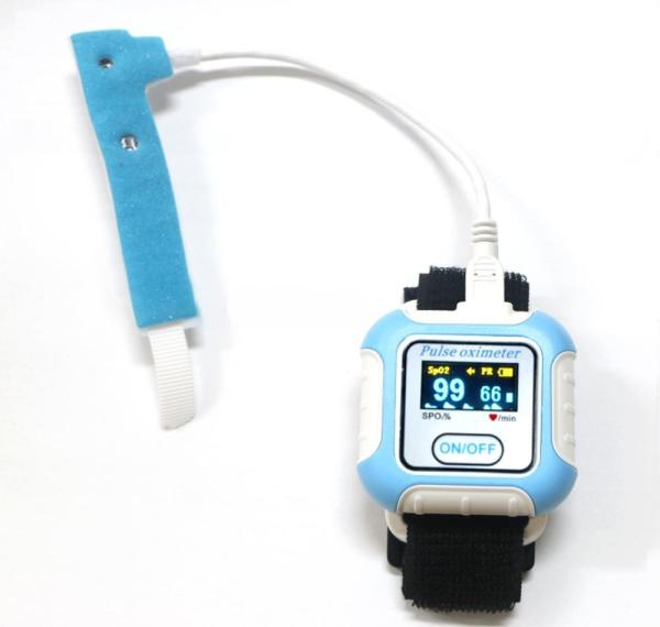 Quality Plastic Material Bluetooth Wrist Pulse Oximeter Sleep Aid Device With APP for sale