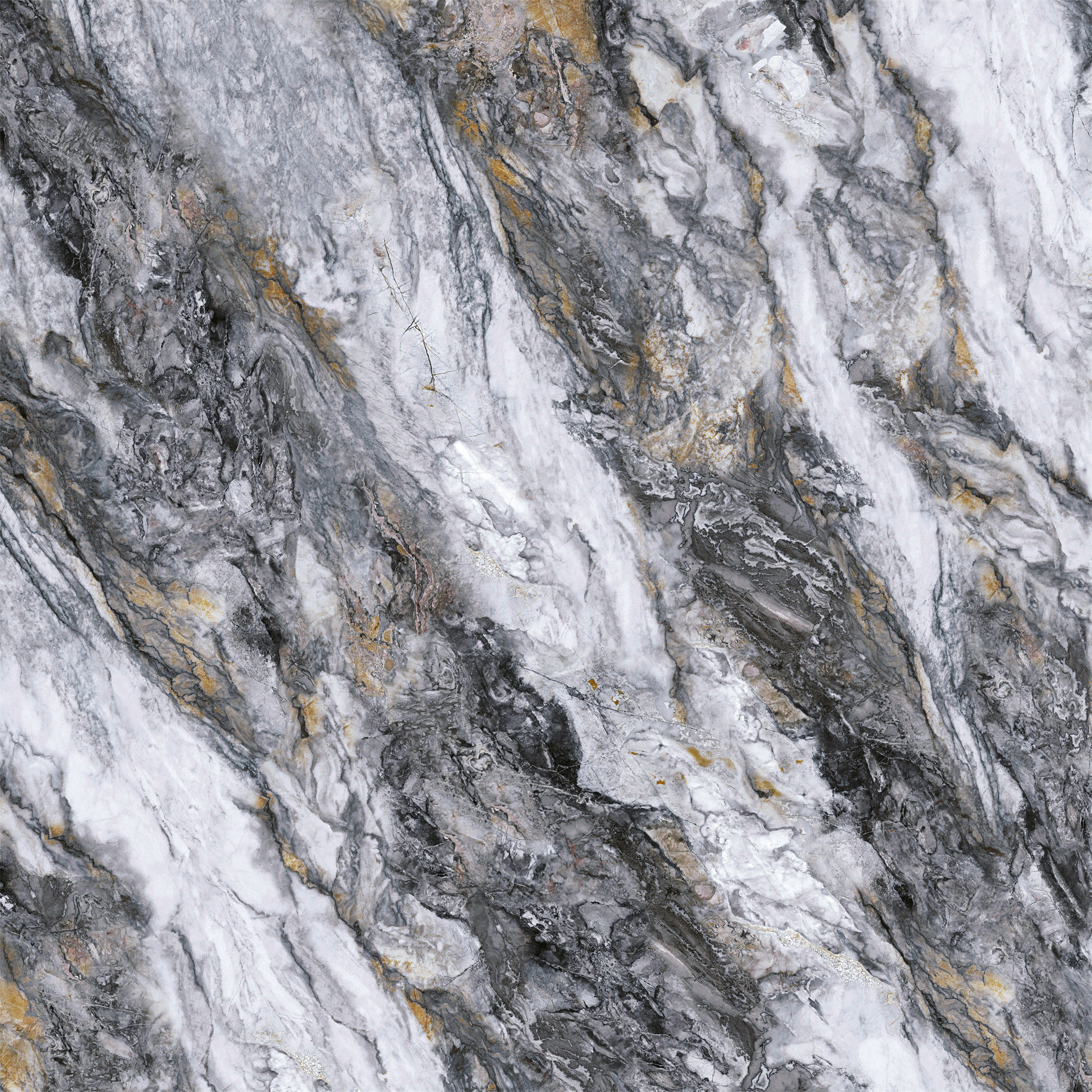 Polished Sintered Stone Slabs 1200x1200mm Wear-Resistant