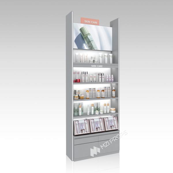 YHeS-P5 Multi-Level Lighting System Skincare Display Cabinet with LED Spotlights