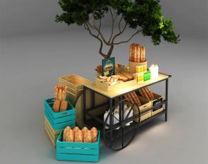 China Car Design Bakery Display Racks / Bread Display Showcase Automobile Styling wholesale