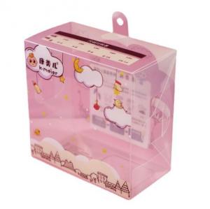 China PVC PP PET Plastic Packaging Box Pink Cartoon Transparent for Shoes Packing wholesale