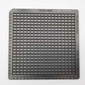 China Injection Moulding Waffle Tray Packaging Black ESD Stackable wholesale