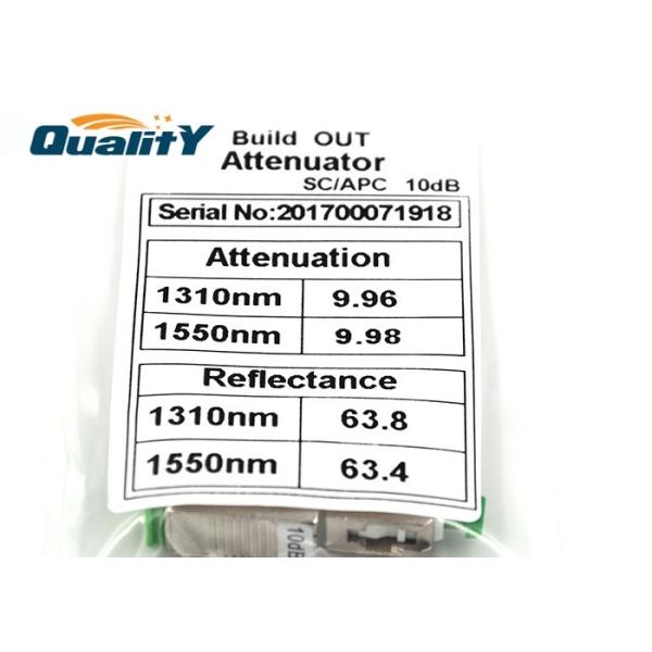 Male To Female Fixed SC APC Attenuator / Singlemode Optic Fiber Attenuator