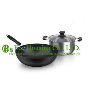 China cookware with stainless steel manufactuer in China, kitchenware for sale, fry pan, woks,soup pot,milk pot for kitchen wholesale