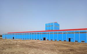 China Welded H shape Lightweight Steel Frame Construction For Industrial Workshop on sale