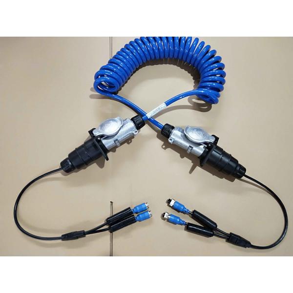7 Pin 7 Pin Trailer Camera Extension Cable For Rear View System