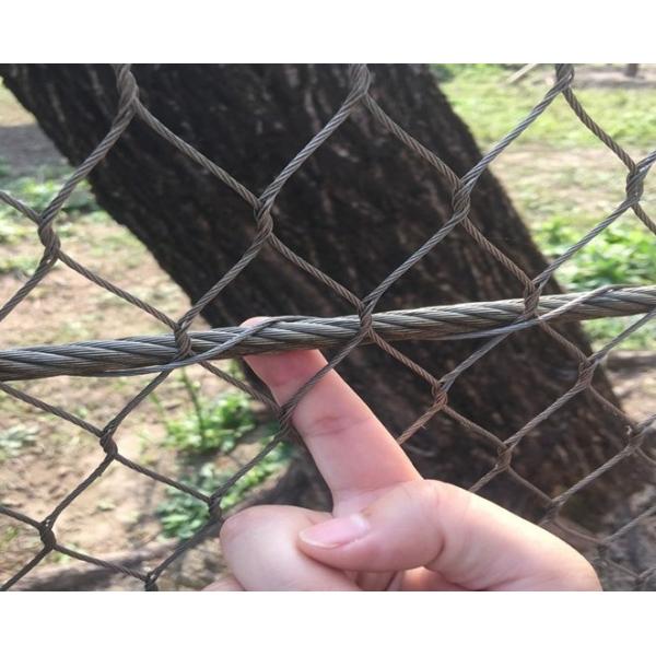 Stainless Steel Knotted Wire Rope Mesh 1mm-3mm for Zoo and Decoration