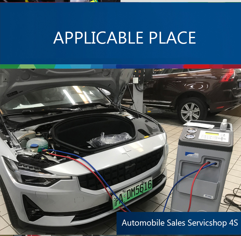 SAE R1234yf Portable Automotive AC Recovery Machine for Refrigerant Gas Filling