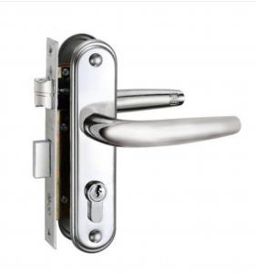 China Safety Front Door Entry Handle And Deadbolt Lock Set Sleek Lever Cylinder Deadbolt wholesale