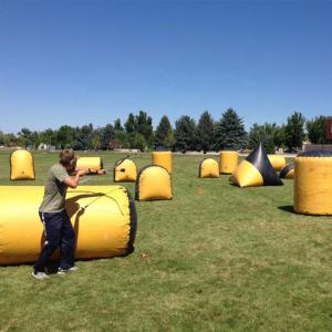 China Inflatable Paintball Bunkers Archery Tag Obstacles Shooting Games on sale
