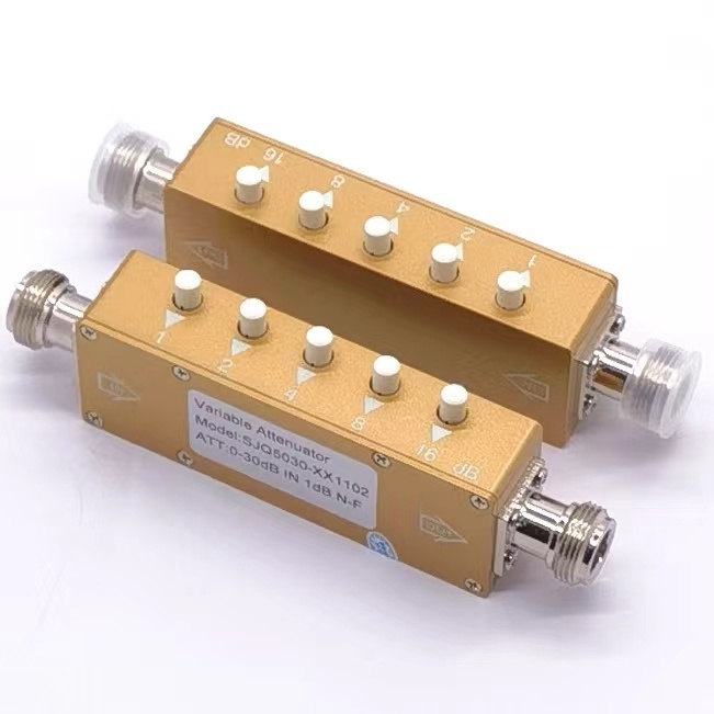 DC-3800MHz Adjustable Attenuator Step Attenuator Variable Attenuator N Connector Coaxial Fixed 100W RF Microwave Power Attenuator