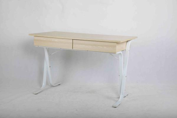 Quality White Oak Study Home Office Computer Desk With Drawer Adjustable Base for sale