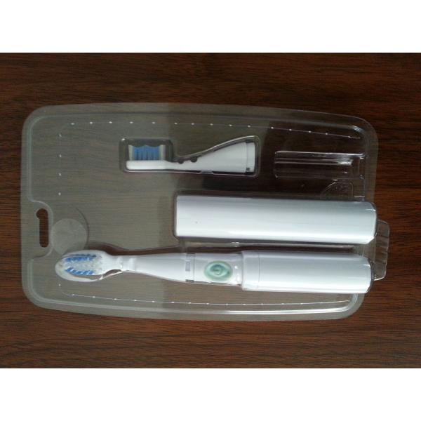 Transparent PET / PVC / APET / GAG / APEG two blisters packing for electronic toothbrush