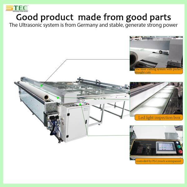 2 in 1 Ultrasonic Crush Roller Blind Machine 3KW Fabric Separator Home Fabric Cutting Machine