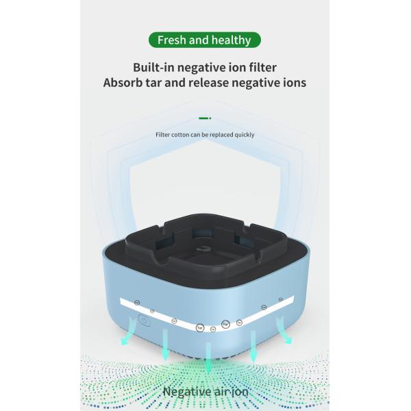 Smokeless Ashtray with Air Purifier: Keep Your Indoor and Outdoor Spaces Clean and Smoke-Free with Smart Air purifiers Car Home