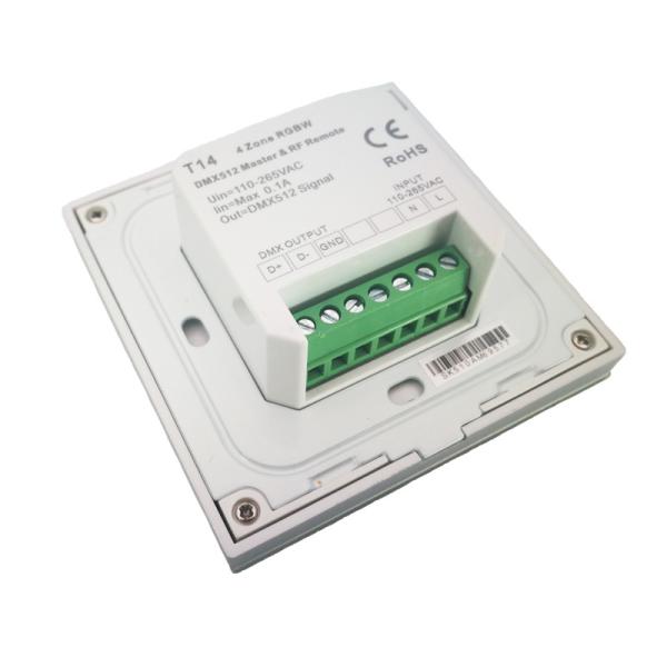 ABS Rgbw Led Strip Controller , Rgb Touch Panel Controller No Flickering