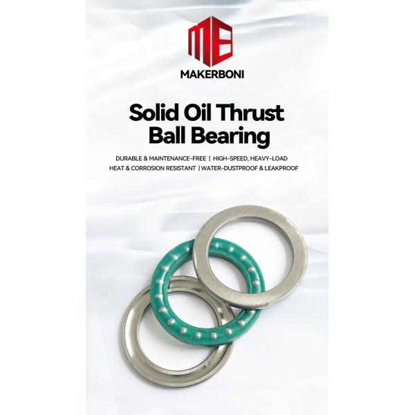 Thrust Ball Solid Oil Bearings High Load Capacity Maintenance-Free for Standard and Custom Sizes