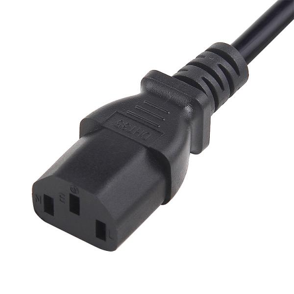 Quality SAA Black C13 Extension Cord , 10A 250V Power Cord Au Australia AC Plug Type for sale