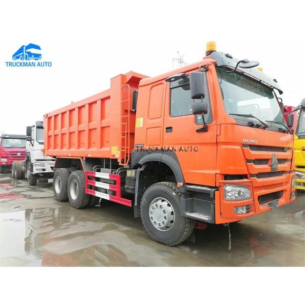 10 Wheel 20m3 371HP SINOTRUK HOWO Tipper Truck For Ghana