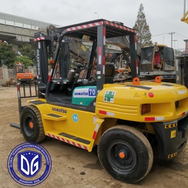 7 Ton Used Komatsu Forklift Mechanical Engine Style