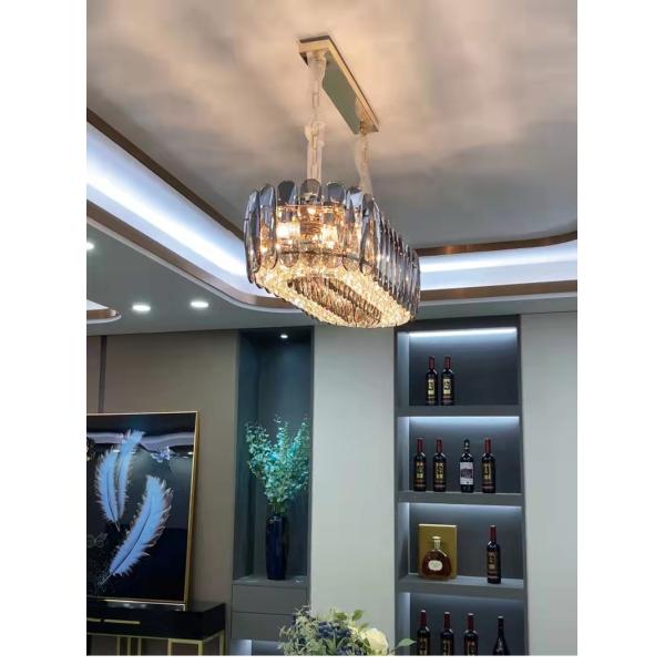 Led Crystal Chandelier For Living Dining Room Round Rectangle lounge lights(WH-CY-224)