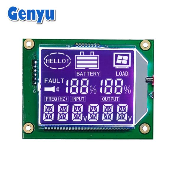 Quality Segmented LCD Display BTN Negative White Digits HT1621 Driver PIN Connect for sale
