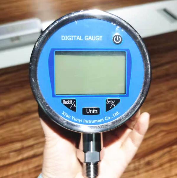 Quality Low Power Liquid Digital Pressure Gauge With Rechargeable Battery for sale
