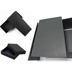 China SGS Qualified Degradable Thick Black Paperboard Package Boxes used wholesale