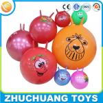 China wholesale personalized bulk cheap custom printed bouncy balls with handle wholesale
