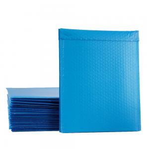 China Blue LDPE Poly Bubble Mailer Bag Waterproof Recyclable Self Seal wholesale