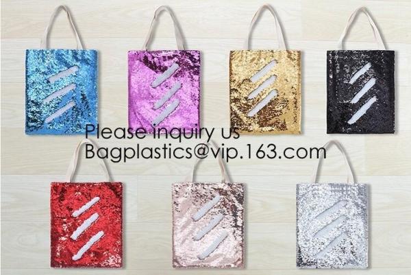 Quality Sequin Shoulder Bag Sequins Crossbody Bag Glitter Sparkling Small Tote Bags Girls Hit Color Handbags, bagease, bagplasti for sale