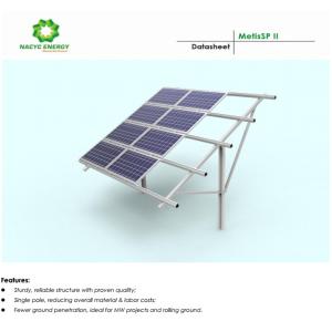 China Easy Installation Single Pole Solar Ground Mount System With Reliable Structure wholesale