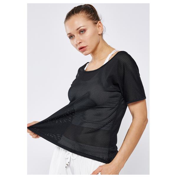 New Arrival Women Short Sleeve Body Shaping Cool Dry Exercise Running Sports T-Shirt