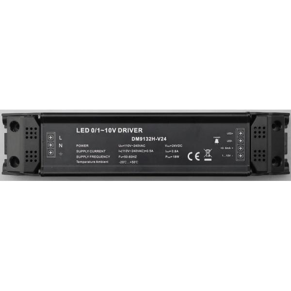 18W Constant Voltage 0 10V LED Controller With Aluminium Alloy Shell AC100V - 240V