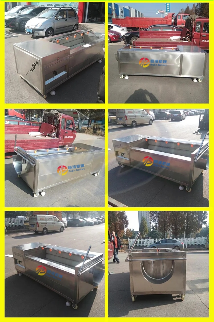 200kg/h Capacity Industrial Cassava Peeling Washing Machine with Water Saving Design