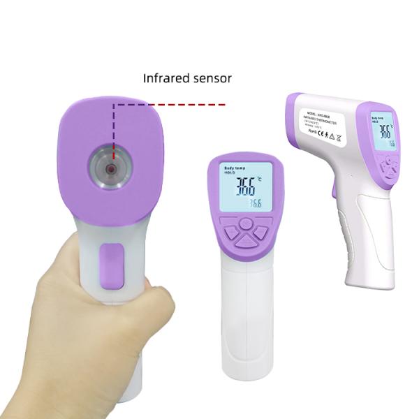 Children Blue plastic Non Contact Infrared Thermometer Portable forehead temperature Gun