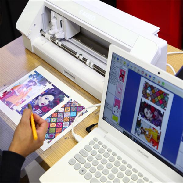 Quality A3 Size Daqin Mobile Skin Cutter Custom Sticker And Screen Protector Cutting Machine for sale