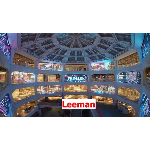 P16 High Transparent LED Display , Outdoor Video Glass Wall working Temperature -10~40℃