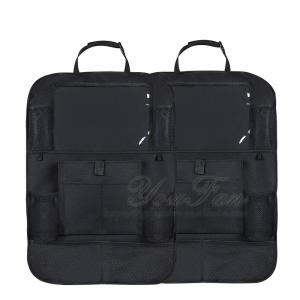 600D Oxford Cloth Car Seat Back Organizer Durable With 9 Storage Pockets