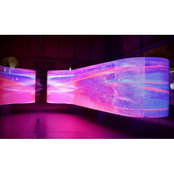 Curved Commercial Cylinder Flexible LED Screen Panel SMD1010