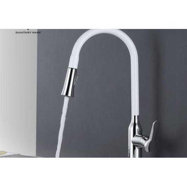Colored All Copper Undercounter Pull Out Sink Faucet