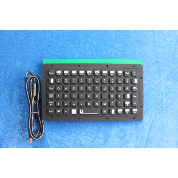 Adjustable Backlight IP67 Dynamic Silicone Rubber Keyboard USB PS2 Military