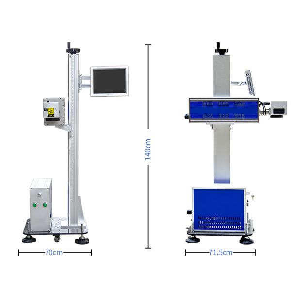 Pe Hdpe Ppr Pvc Pipe Fly Laser Marking Machine 50w Fiber Co2 UV Laser Engraving Machine